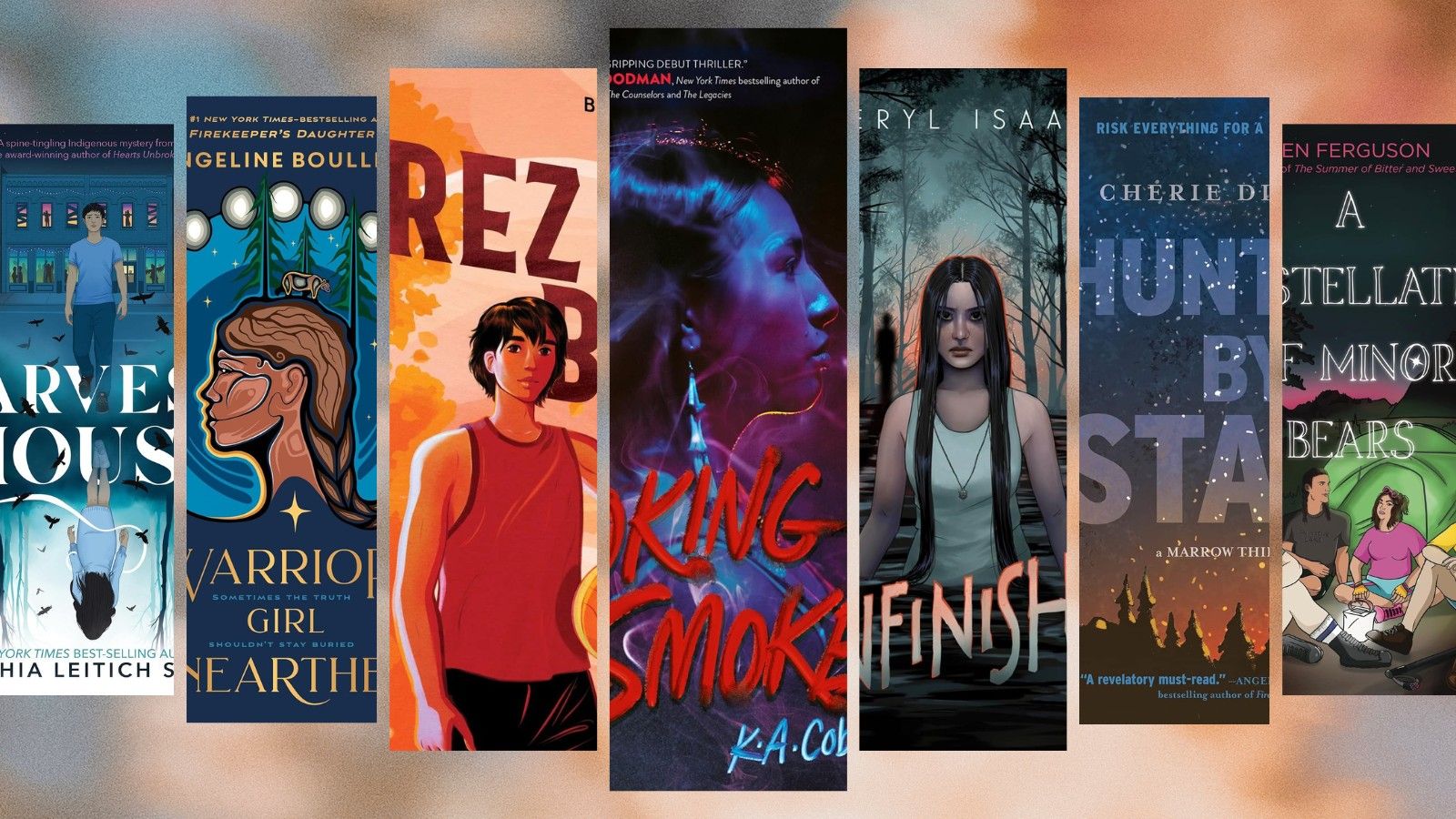 strips from Indigenous YA book covers
